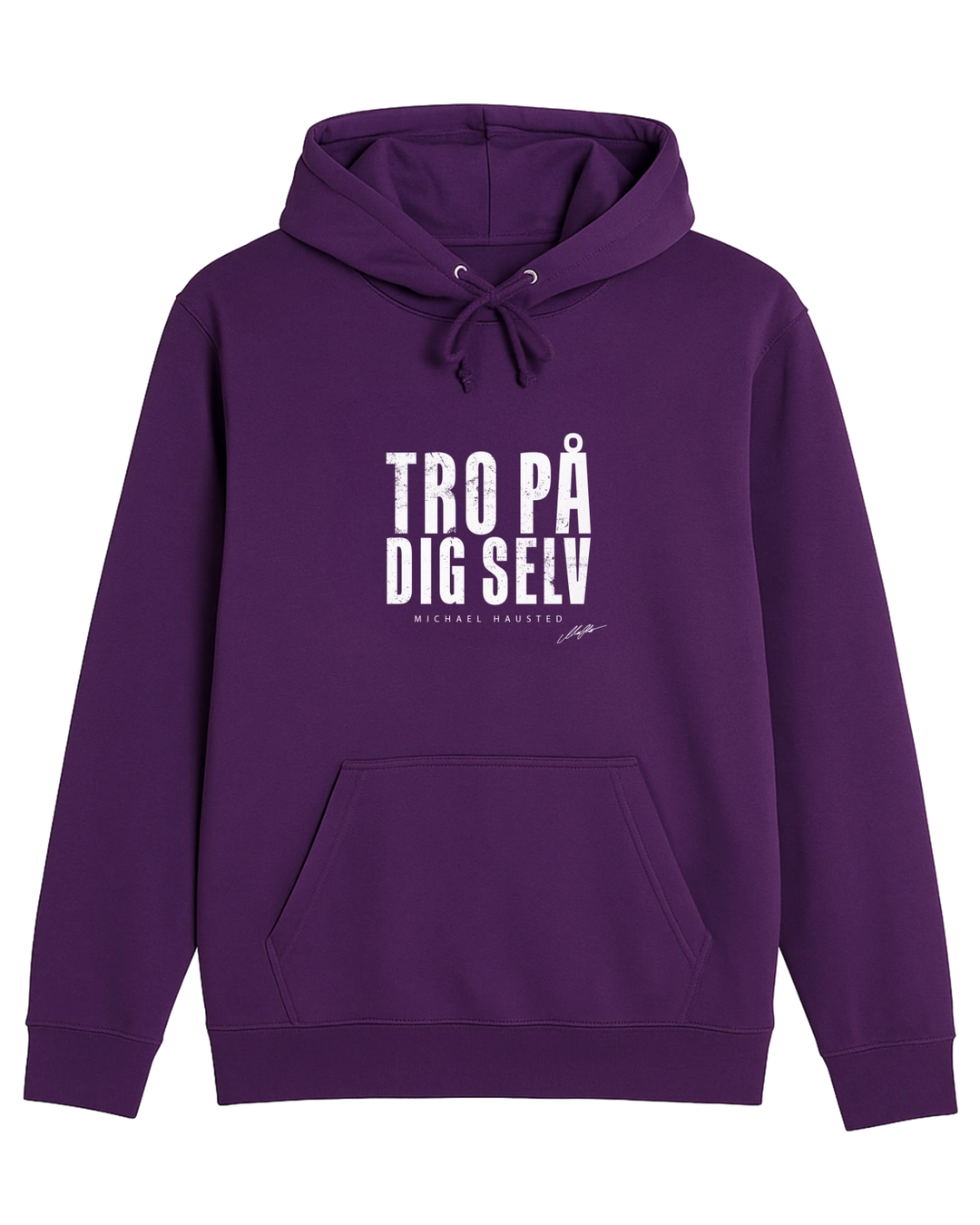 TRO PÅ DIG SELV - LILLA HOODIE (Voksen)