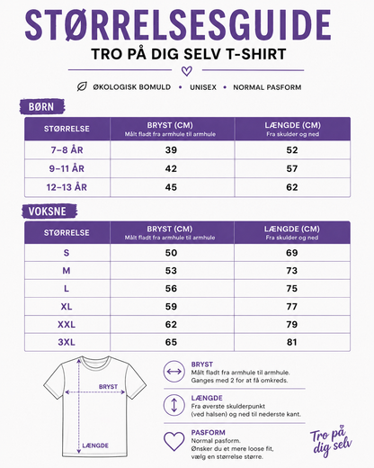 SORT TRO PÅ DIG SELV T-SHIRT - (Børn)