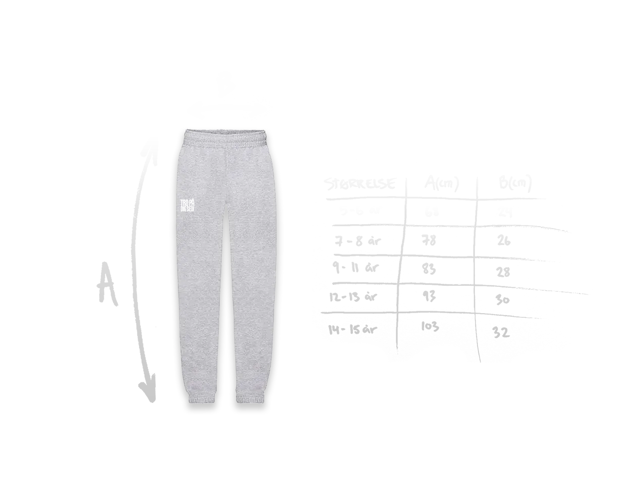 TRO PÅ DIG SELV - GRÅ SWEATPANTS (Børn)