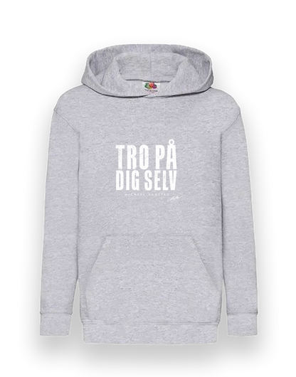 TRO PÅ DIG SELV - GRÅ HOODIE (Børn)