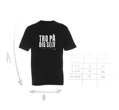 SORT TRO PÅ DIG SELV T-SHIRT - (Børn)