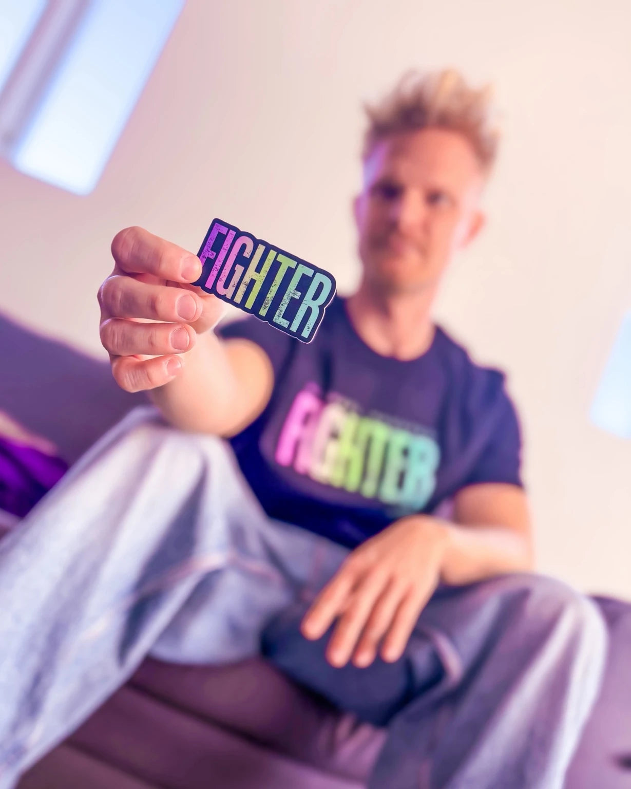 Fighter klistermærke