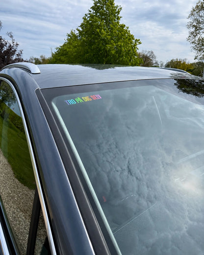 TRO PÅ DIG SELV – Klistermærke til bilrude 🌈