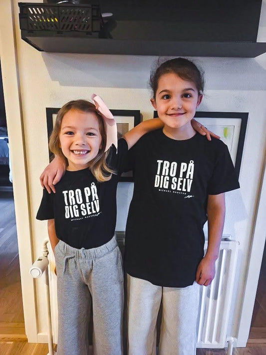 SORT TRO PÅ DIG SELV T-SHIRT - (Børn)